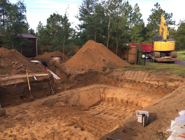 Pool Site Excavation in Yakima